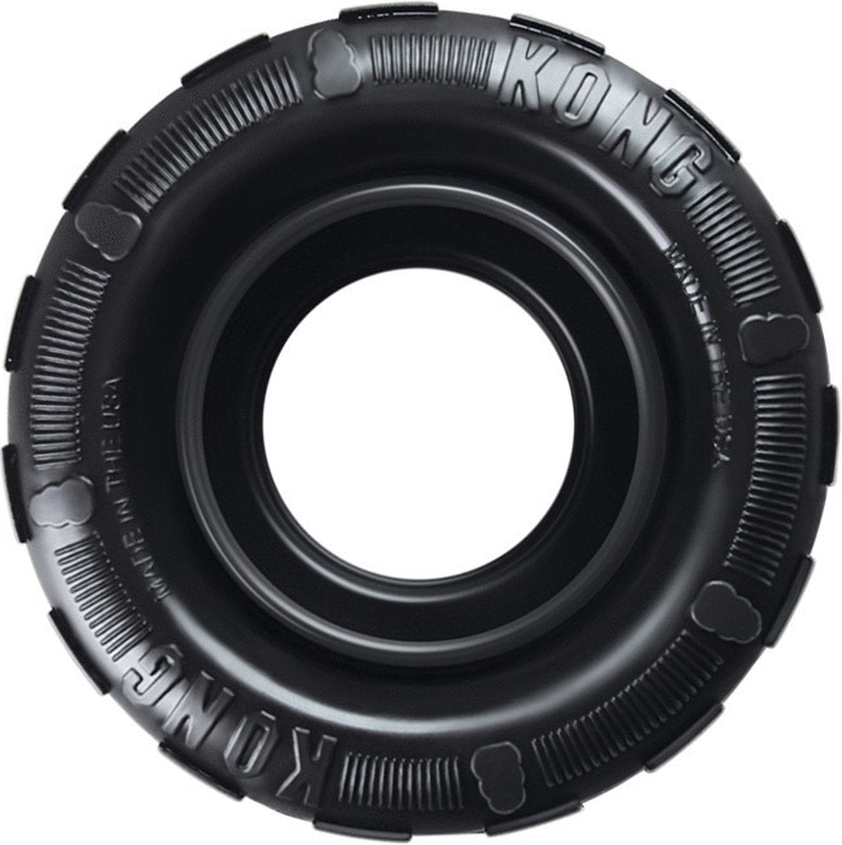 Kong traxx hondenspeelgoed - rubber - m l- zwart