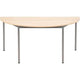 Halfronde tafel sodematub ijzer bruin, zilver