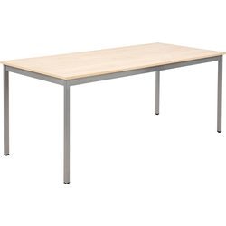 Tafel sodematub ft188rect-6515 esdoorn zilver