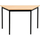 Trapeziumvormige tafel sodematub ft126trap-1111 beuken zwart