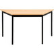 Trapeziumvormige tafel sodematub ijzer bruin, zwart