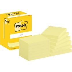 Zelfklevende memoblaadjes post-it 657-cy 76x102mm effen geel