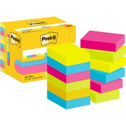 Zelfklevende memoblaadjes post-it 653-tfen multikleur 100 vel blok, 12 blok pak
