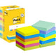 Post-it zelfklevende memoblaadjes 654-mx-p8+4 multikleur pak van 12 8+4