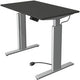 Zit-sta-bureau kerkmann 10231413 spaanplaat antraciet, zilver