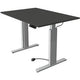Zit-sta-bureau kerkmann 10231913 spaanplaat antraciet, zilver