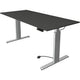 Zit-sta-bureau kerkmann 10233413 spaanplaat antraciet, zilver