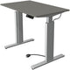 Zit-sta-bureau kerkmann 10231312 spaanplaat grafiet, zilver