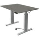 Zit-sta-bureau kerkmann 10231812 spaanplaat grafiet, zilver