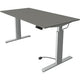 Zit-sta-bureau kerkmann 10232812 spaanplaat grafiet, zilver