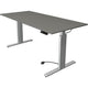 Zit-sta-bureau kerkmann 10233312 spaanplaat grafiet, zilver
