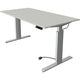 Zit-sta-bureau kerkmann 10232611 spaanplaat lichtgrijs, zilver