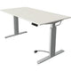 Zit-sta-bureau kerkmann 10232510 spaanplaat wit, zilver