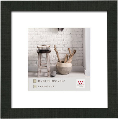 Walther home - houten lijst - fotoformaat 30x30 cm - zwart
