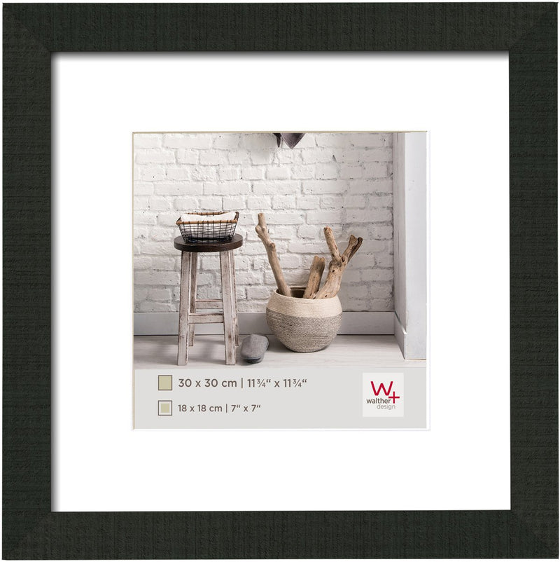 Walther home - houten lijst - fotoformaat 30x30 cm - zwart