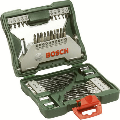 Bosch x-line borenset - 43 delig - met zeskantschacht hout en hss metaalboren