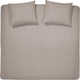 Cinderella weekend dekbedovertrek - 2 persoons - katoen - 200 x 200 220 cm - taupe + 2 kussenslopen 60x70