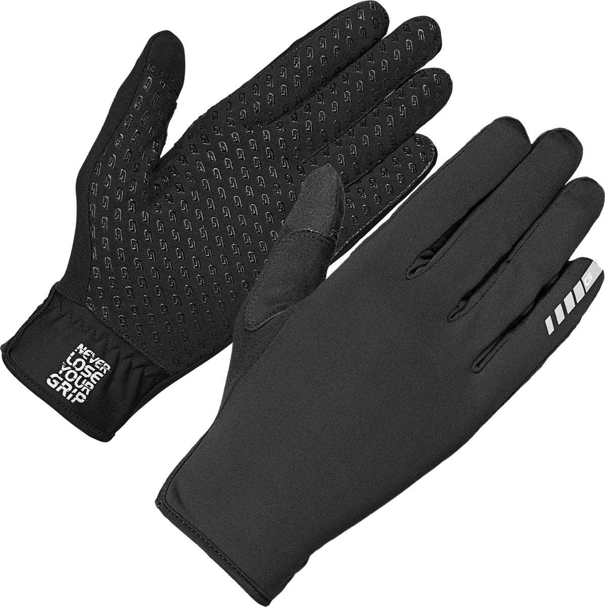Gripgrab - raptor raceday windproof lente herfst fietshandschoenen winddicht zonder padding - zwart - unisex