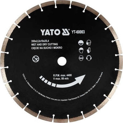 Yato diamantblad - 24t - dia 350mm - voor elk merk betonzaag