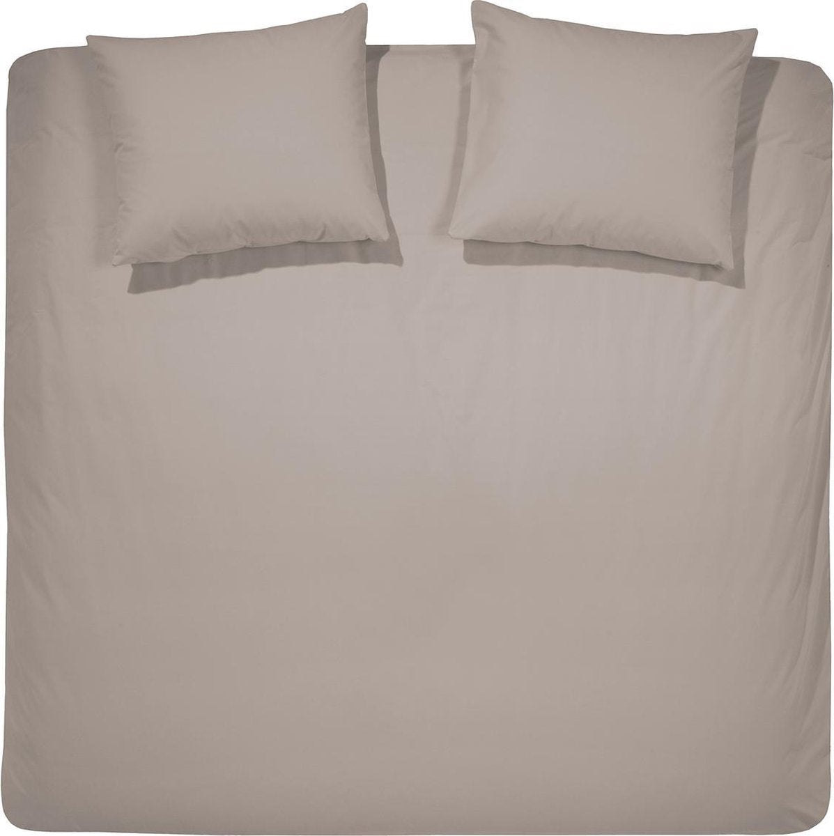 Cinderella dekbedovertrek - 2 persoons - katoen - lits-jumeaux extra breed - 260 x 200 220 cm - taupe + 2 kussenslopen 60x70