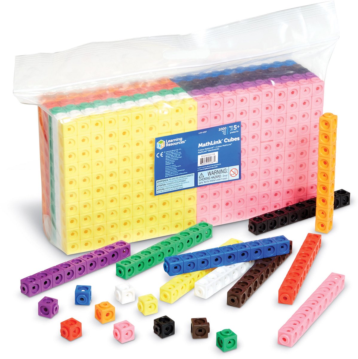 Learning resources mathlink® cubes - voordeel set van 1000 stuks