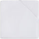 Jollein baby hoeslaken ledikant katoen 60x120cm - wit
