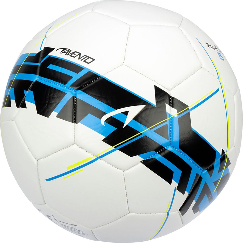 Avento voetbal - pro-filer - zwart blauw - maat 5 - ⌀ ca. 22 cm