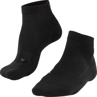 Falke go2 short anti-blaar katoen functioneel materiaal golfsokken heren zwart - maat 39-41
