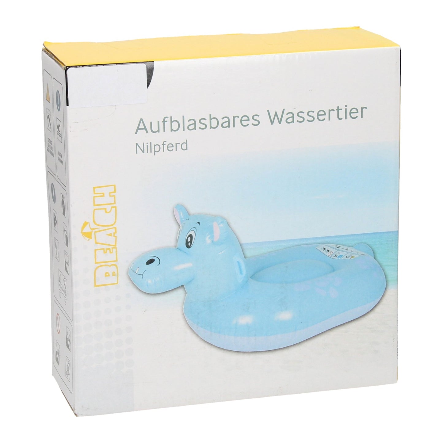 Opblaasbaar waterdier nijlpaard, 155cm