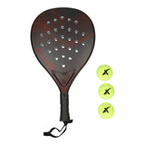 Adrenix padelset racket met 3 ballen - rood - afbeelding 2