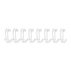 Fellowes bindring - metalen bindruggen - 10 mm voor 80 vel -34-rings - a4 - wit - 100 stuks