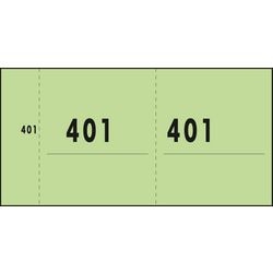 Nummerblok sigel groen 53x105 mm 341g