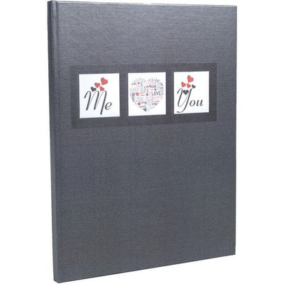 Gastenboek exacompta 47681e zwart karton, papier