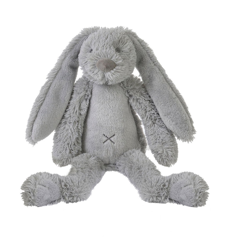 Happy horse konijn richie knuffel 28cm - grijs - baby knuffel