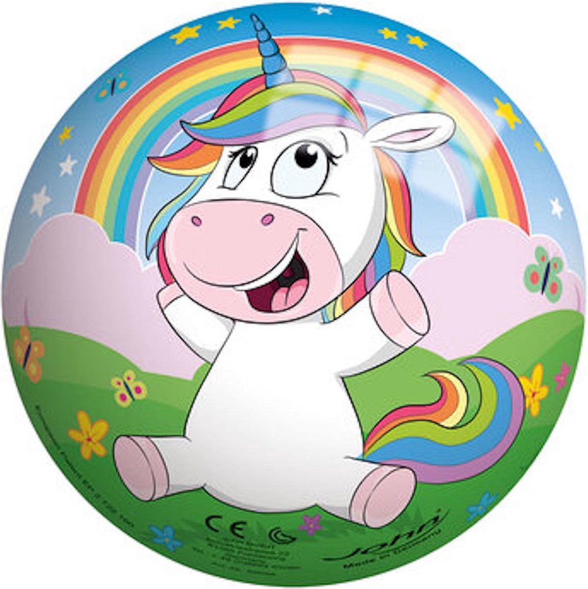 John bal - speelbal - eenhoorn-unicorn 23 cm