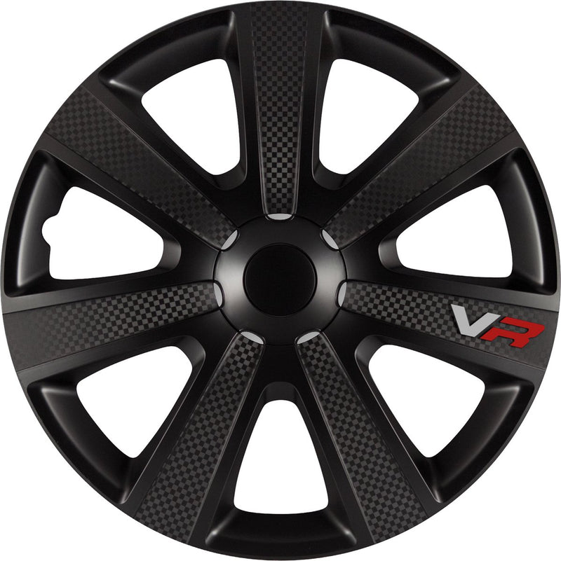 Carpoint wieldoppen vr carbon 15 inch abs zwart set van 4