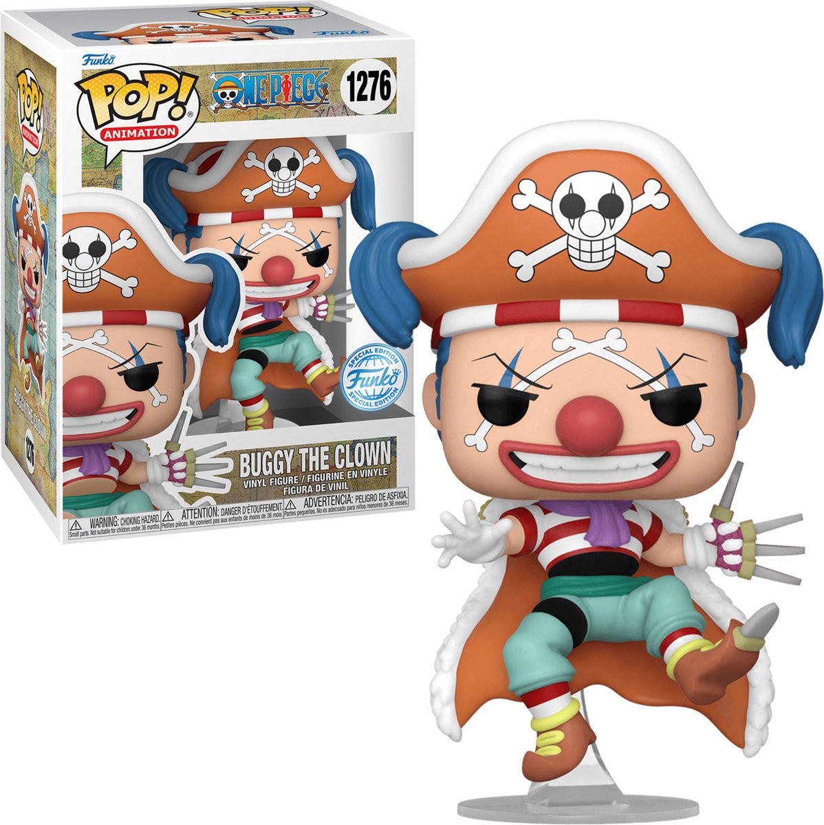 Funko pop! one piece - buggy the clown exclusive grail rare