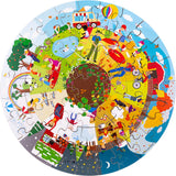 Bigjigs vier seizoenen ronde vloerpuzzel - afbeelding 1