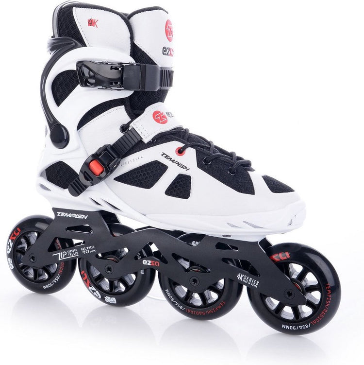 Tempish ezza 90 skeelers volwassenen – 4x90mm wielen – fitness inline skates – wit zwart – maat 40