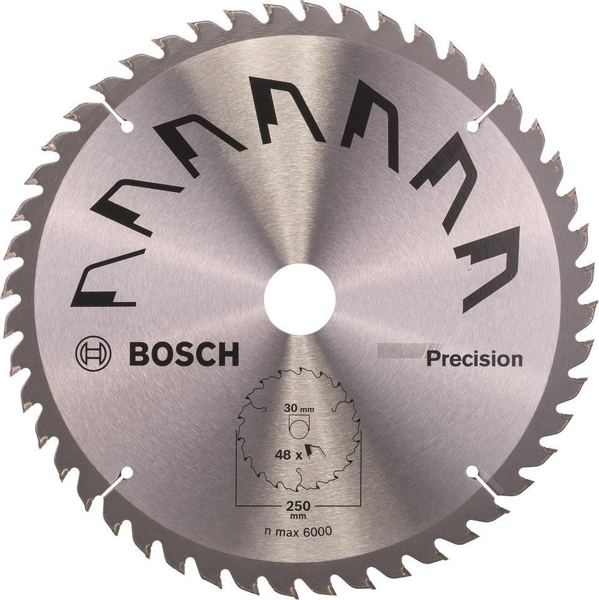 Bosch - cirkelzaagblad precision 250 x 30 x 3,2 mm, 48