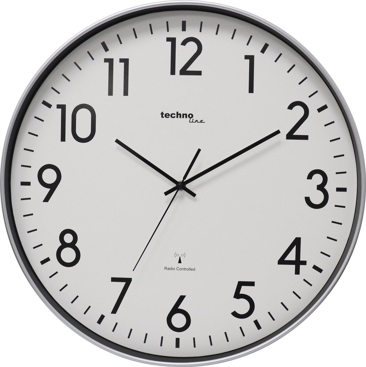 Merkloos sans marque wandklok technoline wt 8998 50 cm zilver