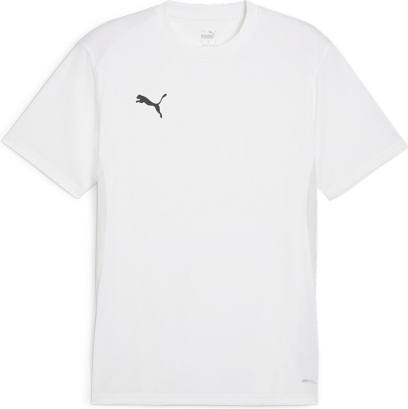 Puma teamgoal jersey heren sportshirt - white- black-feather gray