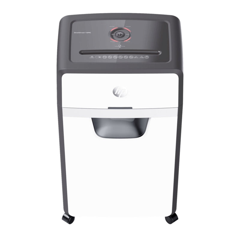 Hp oneshred 24cc papierversnipperaar - shredder - beveiligingsniveau p-4 - 24 vel din a4 - cross cut - 30 liter - professioneel - kantoorgebruik - wit