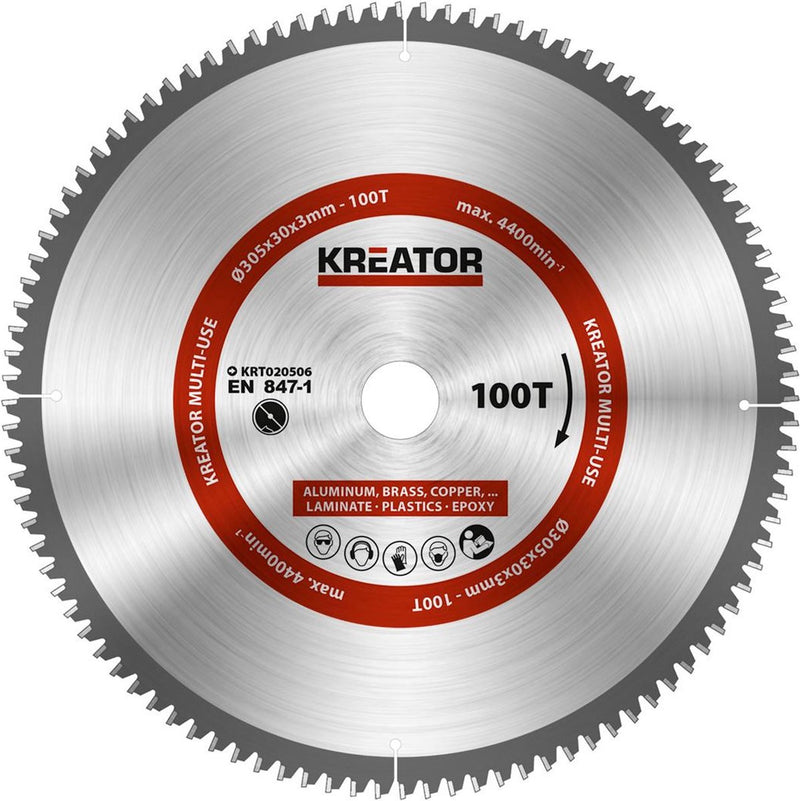 Kreator krt020506 zaagblad hout - 305mm100t