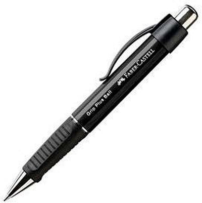 Faber-castell pen grip plus ball m zwart 5 stuks
