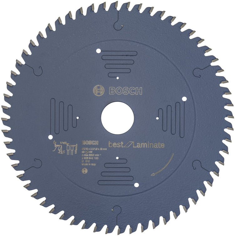 Bosch cirkelzaagblad best for laminate 216 x 30 x 2,5 mm - korrel 60