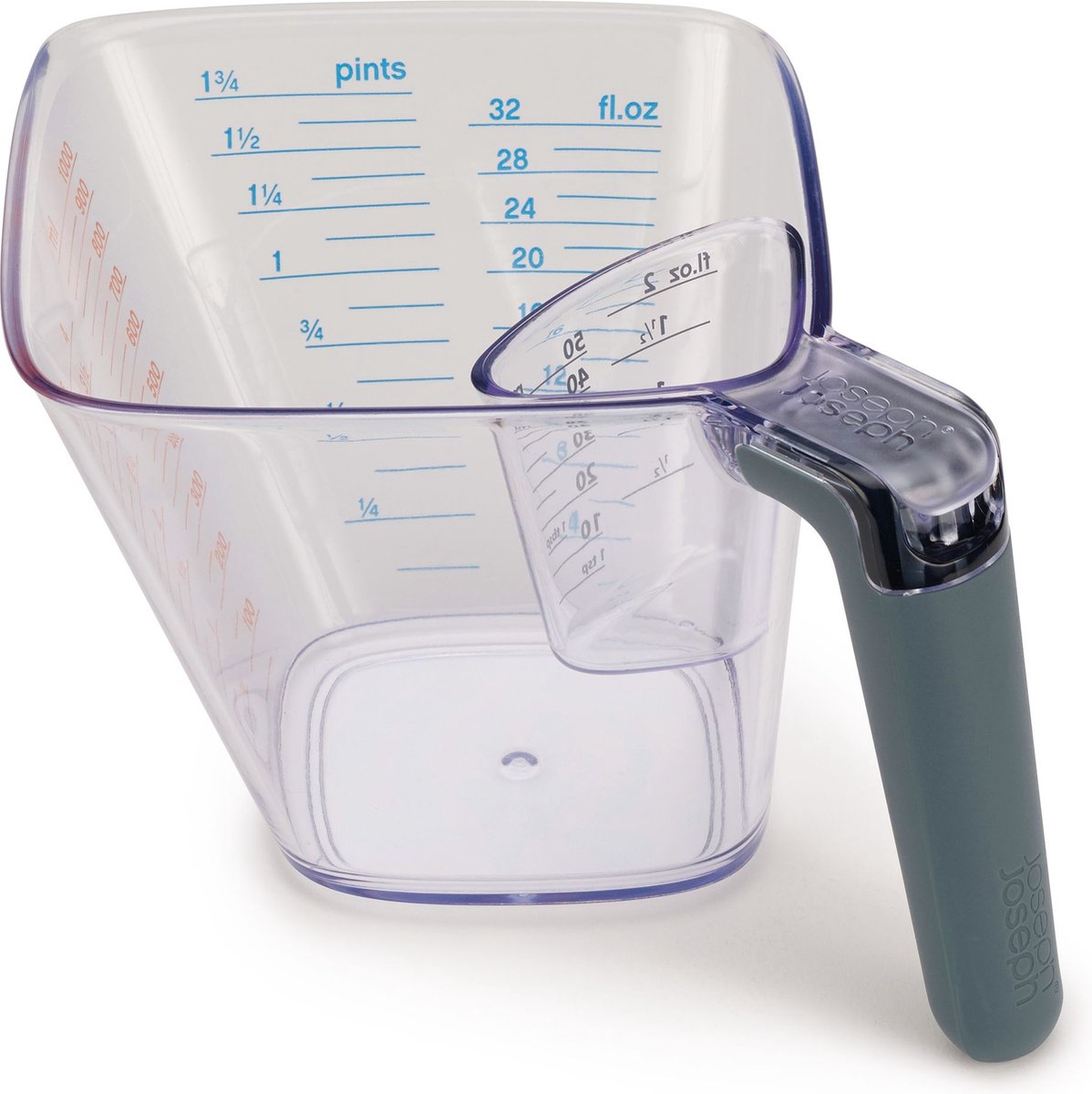 Joseph joseph align maatbeker set van 2 stuks - transparant
