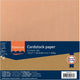Vaessen creative florence kraftpapier - hobby papier - bruin - 30,5 x 30,5 cm - 300 g - 20 vellen