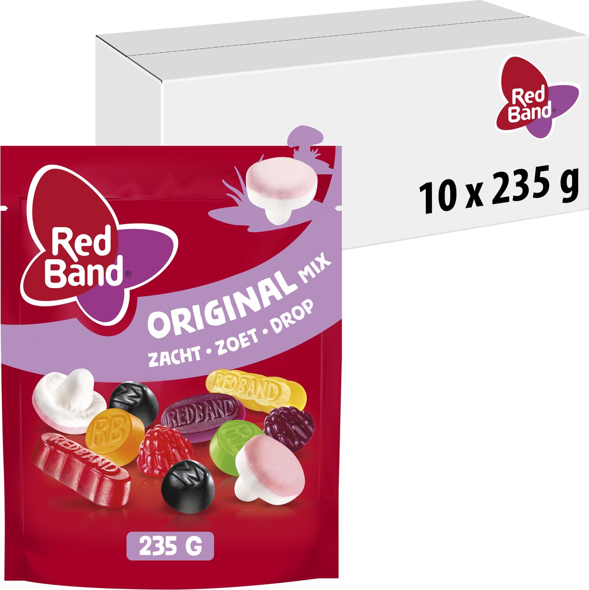 Red band snoepmix original zak (10x 235g)