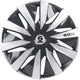 Sparco - wieldoppen - velgen - lazio - 15 inch - grijs zilver